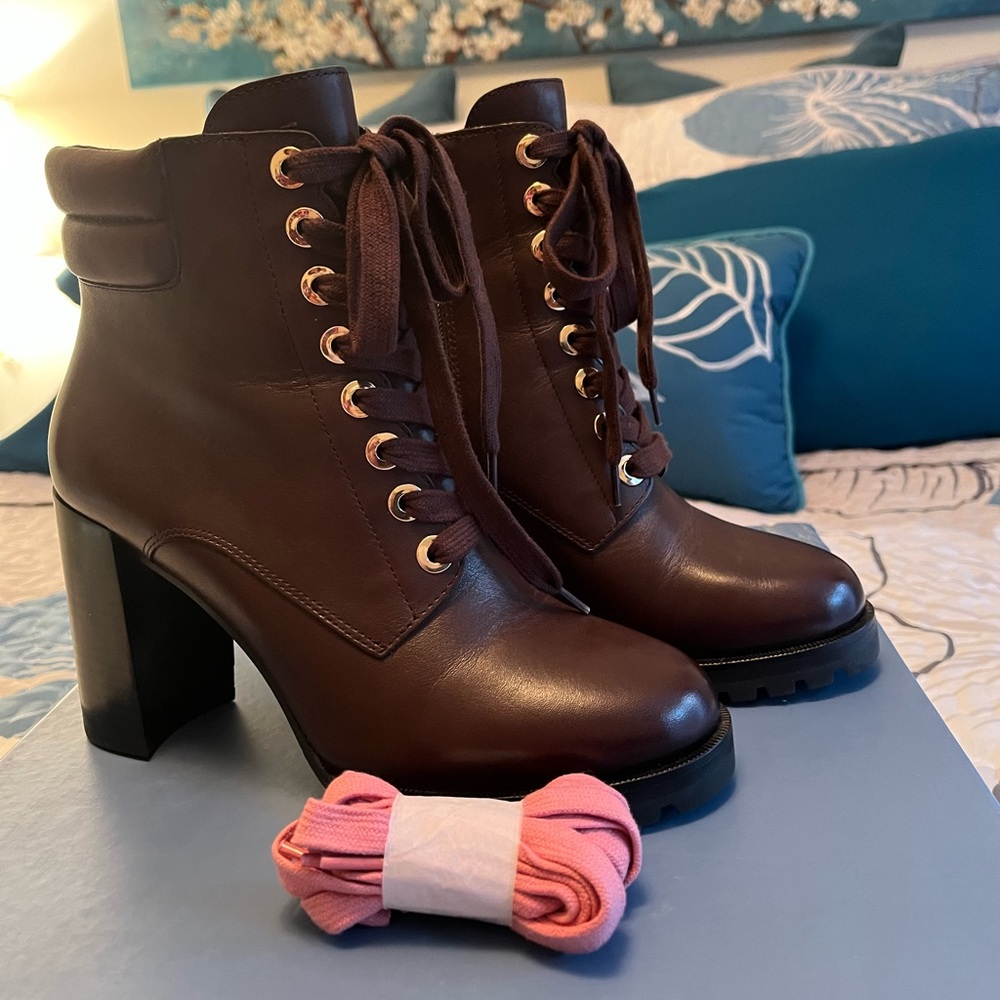 NWOT - Paige Nicole Lace-Up Bootie